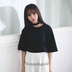 纯色简约休闲T恤