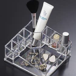 Square crystal makeup box/desktop storage box/eyebrow pencil box/lipstick stand/TAYOHYA variety house