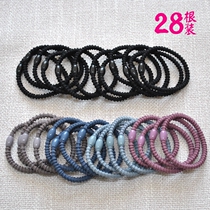 Foundation 100 lap high elastic hair rope rubber band hair ring head rope minimun approb. haircut hair accessories Korean version head decorated with 28 clothing