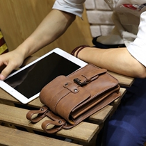 Mens bag PU running sports bag Wear belt Fanny pack Multi-function mobile phone bag hanging bag Casual mens bag