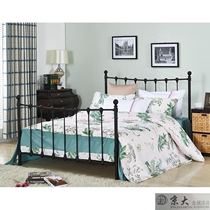 Jingda exports British European American simple modern design high-end high-quality formaldehyde-free double wrought iron bed