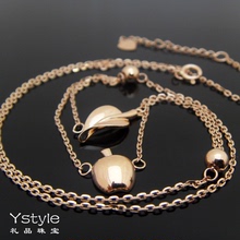 Подарочные ювелирные изделия Ystyle 18 кг. K - gold ожерелье листья яблоки