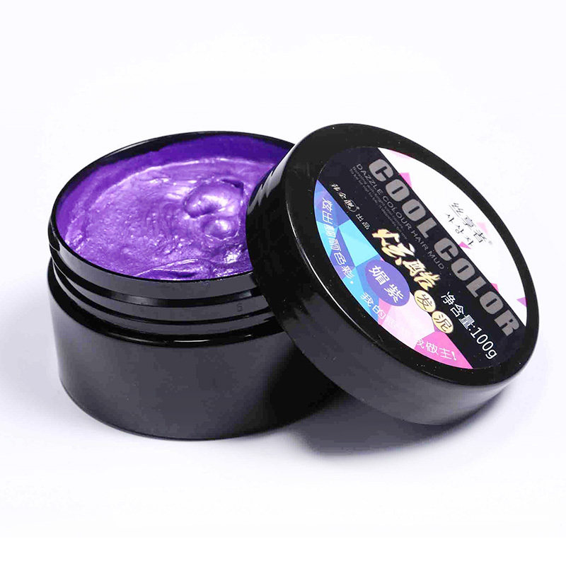 奶奶灰发泥一次性染色发泥银灰色彩色发胶爷爷白颜色男士韩金靓