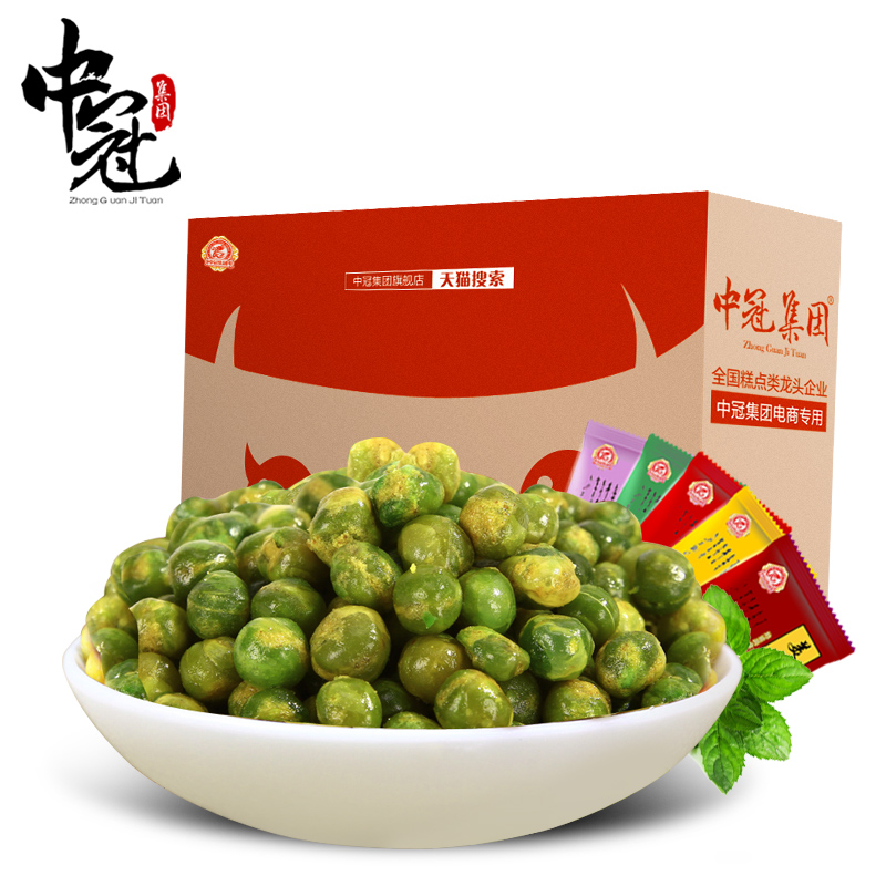 中冠 青豆1.5kg美国青豌豆小包装休闲豆类零食小吃散装批发 包邮产品展示图4