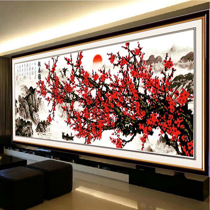 臻芝报春图十字绣