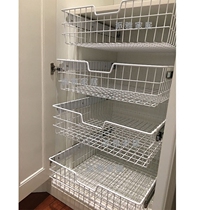 Pia Ya home custom wardrobe drawer pull basket custom cabinet can pull metal storage basket IKEA storage storage storage