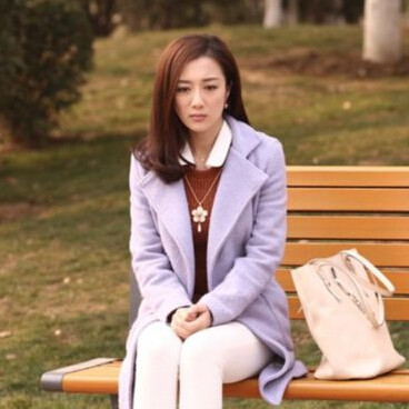 家和万事兴张映雪李依晓明星同款冬季加厚毛呢外套