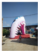 Inflatable Dolphin Arch Inflatable Dolphin Cartoon Air Model Ocean Park Aquarium Gas Arch Shark Air Model