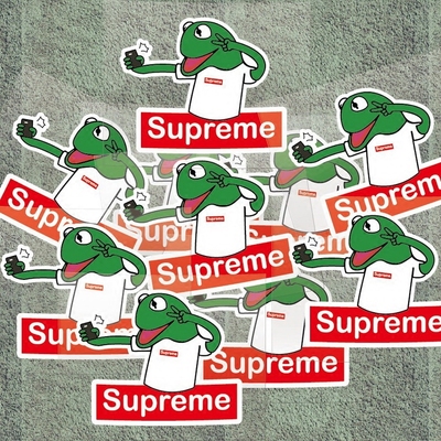 supreme青蛙壁纸,supreme青蛙 kermit青蛙 supreme