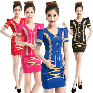 2015惑性感空姐装制服诱夜场KTV公主服足浴