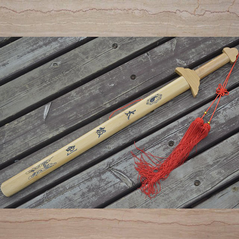 儿童玩具刀剑木刀木剑木制刀剑倚天剑屠龙刀表演道具关公刀神斧头