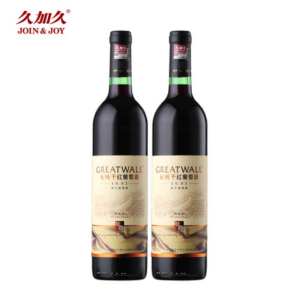 欢乐淘久加久中粮长城解百纳干红葡萄酒750m