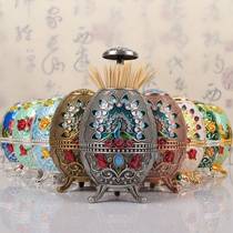 European toothpick box hand-press high-grade automatic pop-up creative home new home furnishings multifunctional sanitary toothpick cans