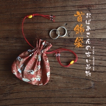 Japanese style jewelry bag and wind incense bag hot gilded storage bag brocade bag drawstring sachet ring necklace storage bag