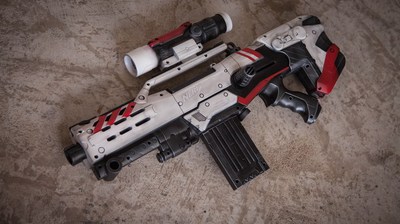 nerf僵狙a9546软弹枪 涂装枪 cosplay 电影道具 游戏 科幻 拍片