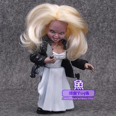 鬼娃回魂恰吉恰奇chucky女鬼娃洋娃娃恐怖电影手办公仔积木玩具乐拼模型保时捷63步图片
