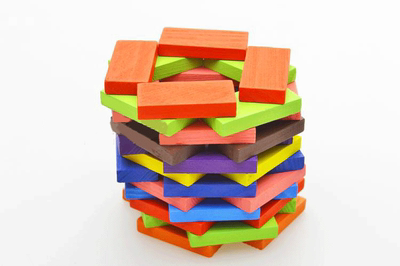 数字多米诺骨牌100片可爱号儿童益智玩具宝宝纯色包邮木质积木块