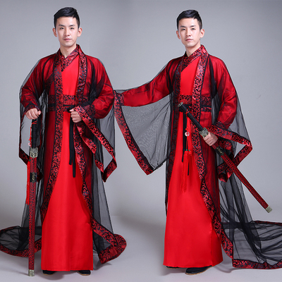 古装汉服男成人荆轲刺秦王晏子使楚大臣演出服装学生毕业礼服春季