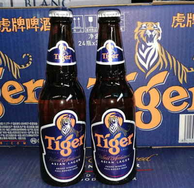 虎牌啤酒330ml*24瓶tiger蓝老虎牌 江浙沪皖包邮