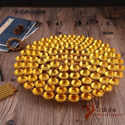 七层梅花酥油灯座莲花灯108盏酥油灯架佛灯供灯佛教用品图片