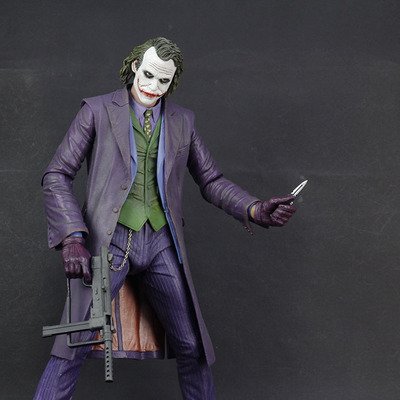 neca 黑暗骑士 小丑 joker 希斯莱杰 18寸人偶 盒装手办模型正版