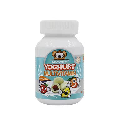 澳洲直邮aucoko酸乳酪溶豆尤可可yoghurt益生菌酸奶球130g