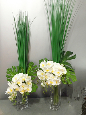 仿真假水花艺蝴蝶兰瓶花玄关接待台插花客厅样板房酒店假花装饰