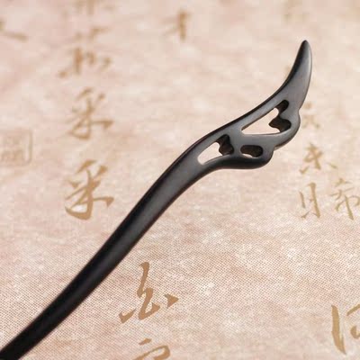 木头发簪 木质 古风