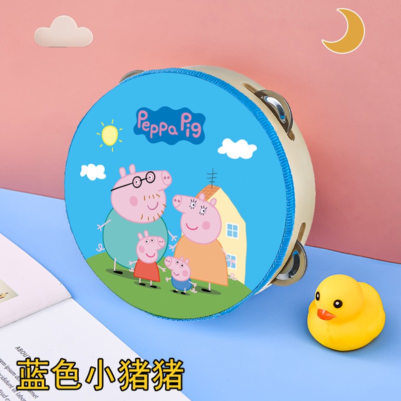 Acting hand drummer beat drum rattle drum ratchling dance percussion with small instrument hand rocking bell drums kindergarten teacher-Taobao