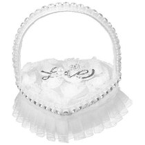 Wedding Heart Shape Lace Ring Pillow Cushion Romantic