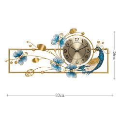 Modern simple atmospheric clock creative personality living room home wall clock clock new Q Chinese restaurant wall hanging quartz