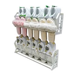 Extremely fast Door back shoe rack multi-layer magnetic suction hanging