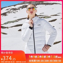 Camel outdoor down jacket couple winter windproof warm hooded duck down mens and womens sports down jacket jacket