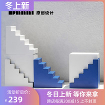 Dnnni trapezoidal free combination book by geometric ornaments modern simple home Model Room Hotel soft decoration