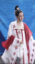 Hot drama long song line Di Lieba Li Changge same Tang style chest dress dress