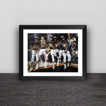 Warriors die five small solid wood decorative photo frame Photo wall table pendulum hanging frame ornaments Home murals Curry Durant