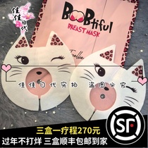 South Korea love shame shame little powder cat pleura compact chest patch pull postpartum chest repair beauty chest patch 4 pairs