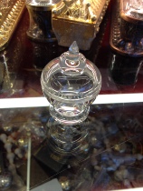 Tantric instruments Buddhist supplies treasure bottle Crystal Pagoda Stupa high 6cm White