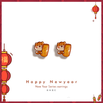 Cai Ke Ji earrings 2021 New Tide small and exquisite ear hole ear nail sleep free pick small earrings