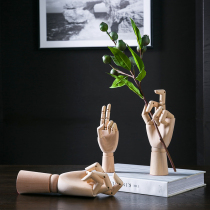 Nordic home office decorations creative modern soft handicrafts clothing store puppet hand ornaments