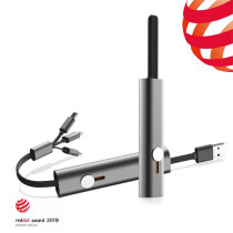 The Phantom One Drag Triple Metal Containing Line Portable Charging Line Telescopic Data Line Applies The Apple Huawei Android Phone