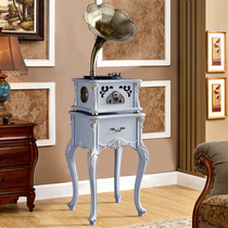 Black Gum Machine Retro Gramophonic Sound Machine Swing room Black Gel Record Machine Antique Old Style American Bluetooth Speaker Electric Phonograms