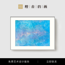 Luming years of gentle living room modern decoration painting bedroom minimal sofa background wall hanging painting