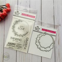 Florring Spring Wreath Import transparent seal and cut mold for the MFT spring