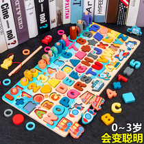 Kindergarten learning mathematics Monteshi teaching aids childrens early education toys educational enlightenment recognition digital learning 2-3-4-6 years old