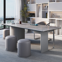 Light luxury Rock board tea table table and chair set combination Home Office kung fu tea table multifunctional dual-purpose tea set