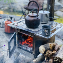 Outdoor Multipurpose Camping Tent Heating Stove Tent Inside Stove Tent Smoke Window Stove Convenient Firewood Stove