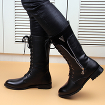 New high cylinder plus suede pointy Korean version trendy mens boots Insureen fashion boots Heightening Men Leather Boots Martin boots