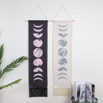 5pcs Moon Phases Tapestry Hanging Tapestries Nine Phases