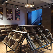Supermarket Fruit Shelf Racks Water Fruit Shop Multifunction Raw Fresh Rack Vegetable Racks Steel Wood Shelving Wooden 24